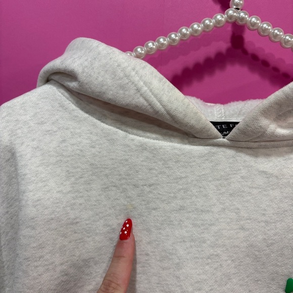 White Fox Offstage Hoodie Glacier Grey & Green - Picture 3 of 7